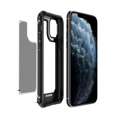 iPhone 11 Pro Max Clear Carbon Fiber Texture Case