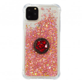 iPhone 11 Pro Máx. Glitter Capa com Anel de Suporte