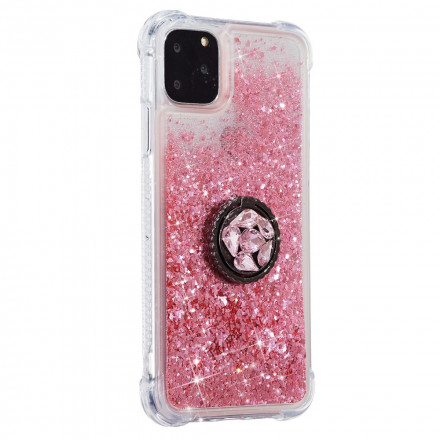 iPhone 11 Pro Máx. Glitter Capa com Anel de Suporte