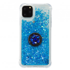 iPhone 11 Pro Máx. Glitter Capa com Anel de Suporte