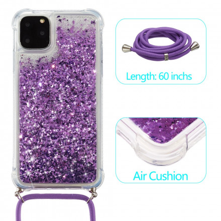 iPhone 11 Pro Max Glitter & Cord Case