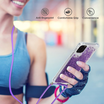 iPhone 11 Pro Max Glitter & Cord Case