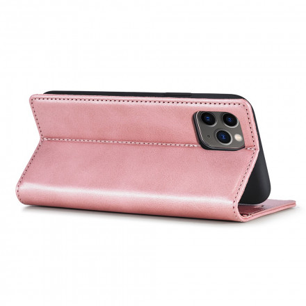 Tampa Flip Cover iPhone 11 Pro Max LC.IMEEKE Efeito Couro