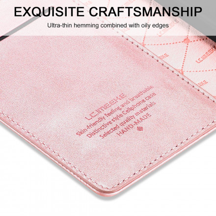 Tampa Flip Cover iPhone 11 Pro Max LC.IMEEKE Efeito Couro