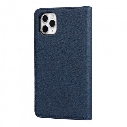 Capa Flip Cover iPhone 11 Pro Max Genuine Leather Lychee Detachable