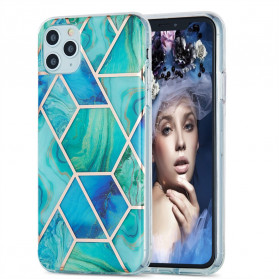 iPhone 11 Pro Max Silicone Case Marble Geometry