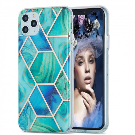 iPhone 11 Pro Max Silicone Case Marble Geometry