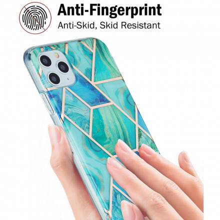 iPhone 11 Pro Max Silicone Case Marble Geometry