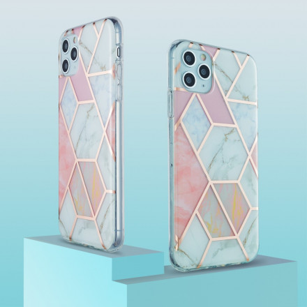 iPhone 11 Pro Max Silicone Case Marble Geometry