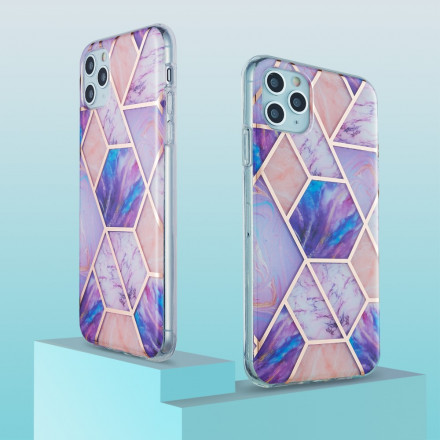 iPhone 11 Pro Max Silicone Case Marble Geometry