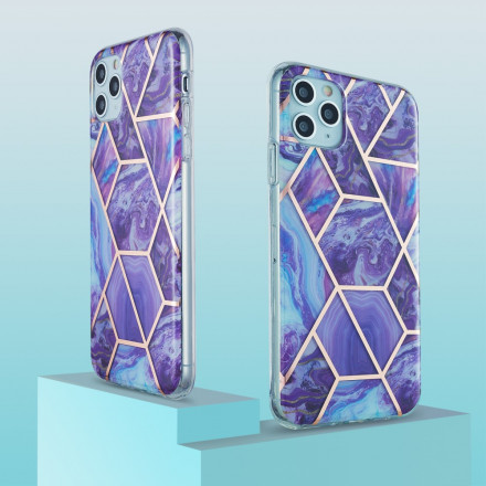 iPhone 11 Pro Max Silicone Case Marble Geometry
