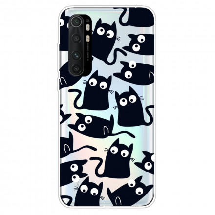 Xiaomi Mi Nota 10 Lite Case Black Cats
