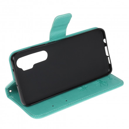 Xiaomi Mi Nota 10 Lite Case Butterflies e Flores Asiáticas