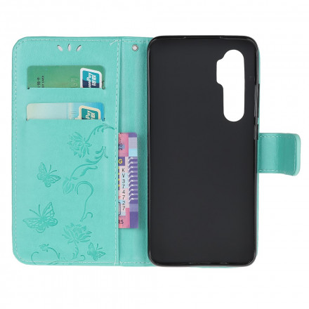 Xiaomi Mi Nota 10 Lite Case Butterflies e Flores Asiáticas