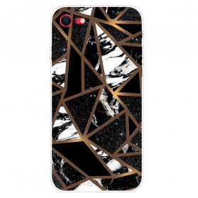iPhone SE 2 / 8 / 7 Capa de mármore geométrico