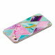 iPhone SE 2 / 8. / 7 Capa de design de mármore Glitter