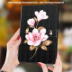 Samsung Galaxy Tab S7 Flores de Couro em Capa de Couro