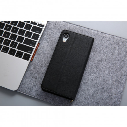 Capa Flip Capa iPhone XR Efeito Couro Multi-Cartão CMAI2