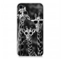 Capa para iPhone XR Girafas com Óculos