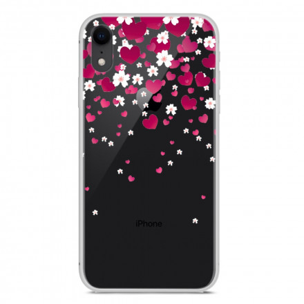 Flores e Corações iPhone XR Case Flowers and Hearts