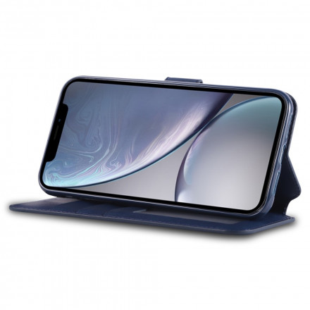 Capa para iPhone XR AZNS Efeito couro Capa para iPhone XR AZNS Efeito couro