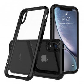 iPhone XR Capa transparente LEEU Almofadas de protecção