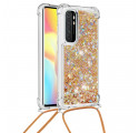 Xiaomi Mi Nota 10 Lite Case Glitter e Cordão