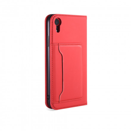 Tampa Flip Capa iPhone XR Porta-cartões