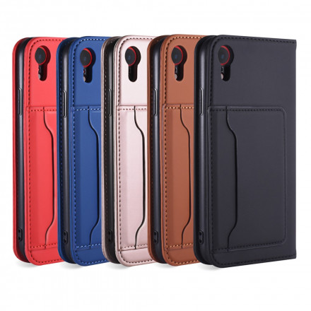 Tampa Flip Capa iPhone XR Porta-cartões