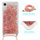 Glitter e cordÃ£o da capa do iPhone XR