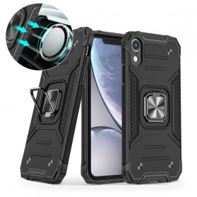 Estilo anel de armadura da capa do iPhone XR