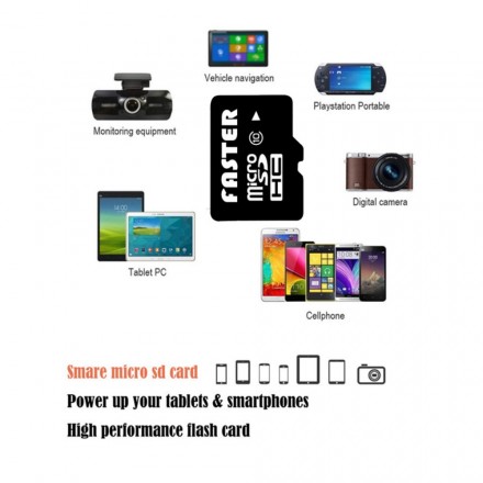 Cartão Micro SD de 16GB com adaptador SD