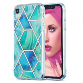 Mármore Geométrico Flashy Case do iPhone XR