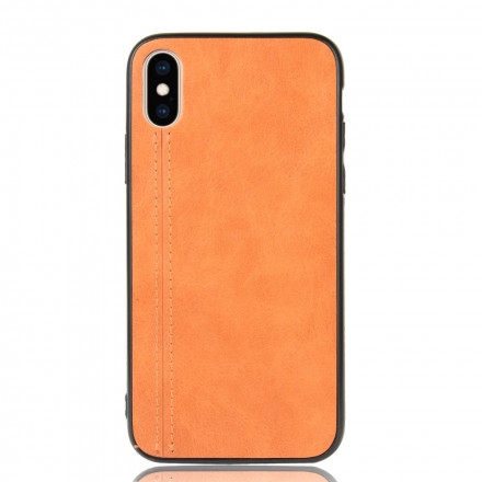 iPhone X / XS Efeito Couro Capa da costura