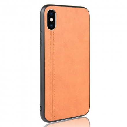 iPhone X / XS Efeito Couro Capa da costura