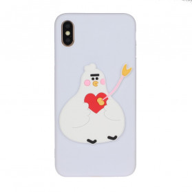 iPhone X / XS Logotipo de animal divertido da capa de silicone