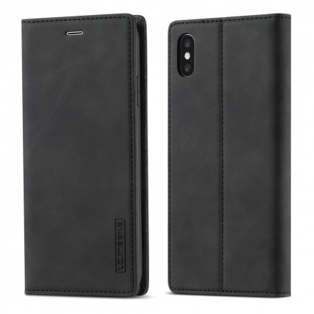 Capa iPhone X / XS LC.IMEEKE Efeito Couro