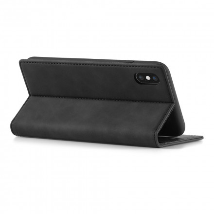 Capa iPhone X / XS LC.IMEEKE Efeito Couro