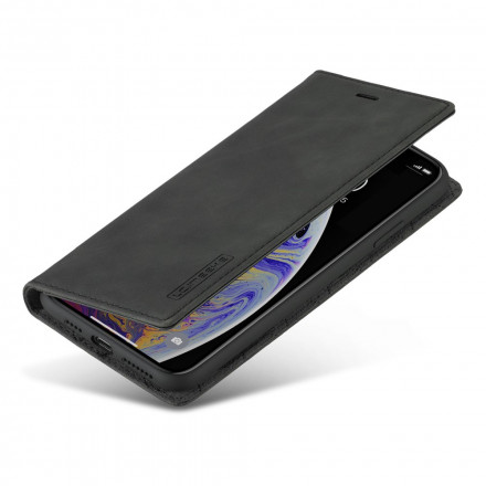 Capa iPhone X / XS LC.IMEEKE Efeito Couro