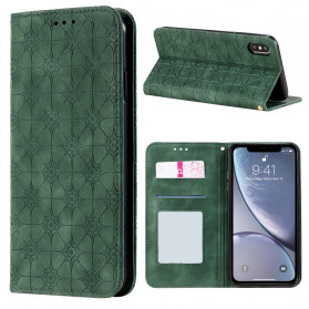 Tampa Flip Capa iPhone XS Max Flores Barrocas