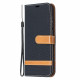 Samsung Galaxy A52 4G / A52 5G Case Fabric and Leather Effect with Strap