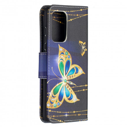 Samsung Galaxy A52 4G / A52 5G Capa Gold Butterfly