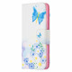 Samsung Galaxy A52 4G / A52 5G Capa pintada de borboletas e flores