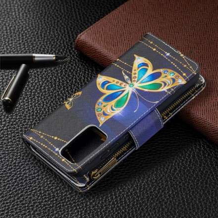 Samsung Galaxy A52 4G / A52 5G Capa de Bolso com Fecho de Carcaça Butterflies