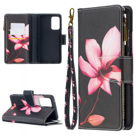 Capa Samsung Galaxy A52 4G / A52 5G Flor de Bolso com Fecho