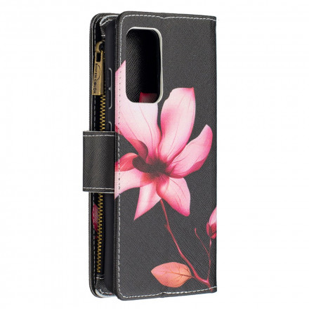 Capa Samsung Galaxy A52 4G / A52 5G Flor de Bolso com Fecho