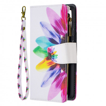 Capa Samsung Galaxy A52 4G / A52 5G Flor de Bolso com Fecho