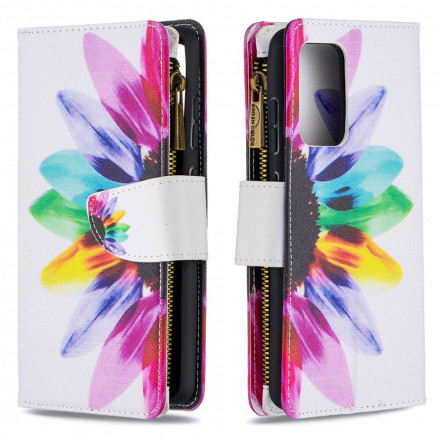 Capa Samsung Galaxy A52 4G / A52 5G Flor de Bolso com Fecho