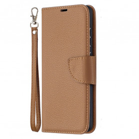Samsung Galaxy A52 4G / A52 5G Capa Lychee Flap oblíqua