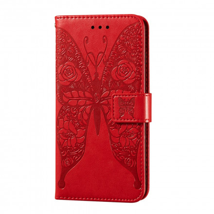 Capa Samsung Galaxy A52 4G / A52 5G Padrão de flor de borboleta
